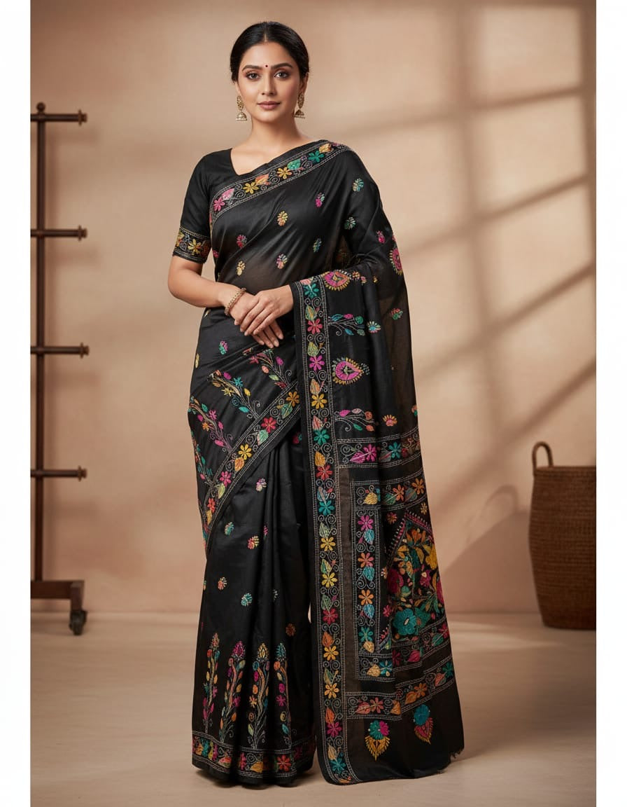 BANGLORE SILK KANTHA EMBROIDERY