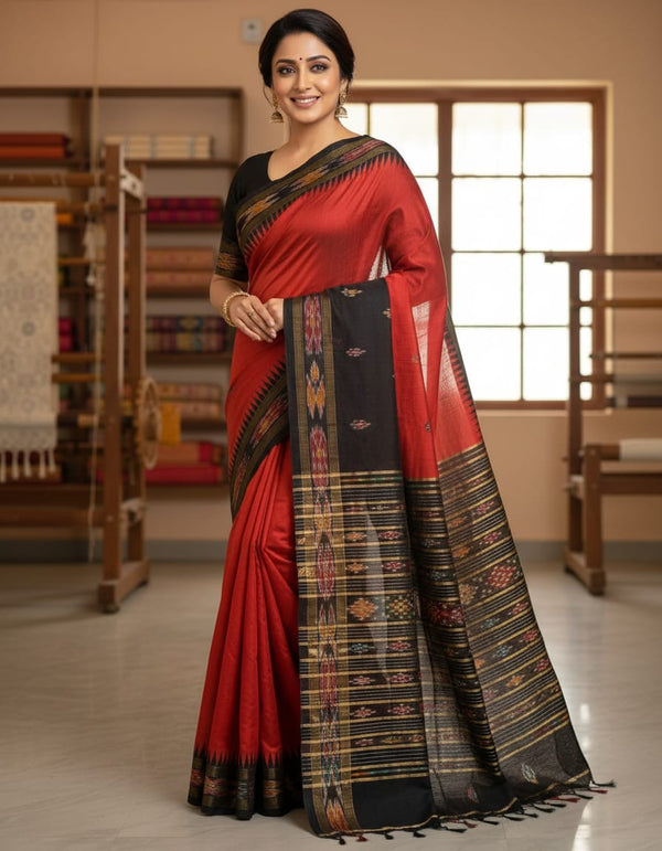 Premium Raw Silk Traditional Saree with Rich Finish