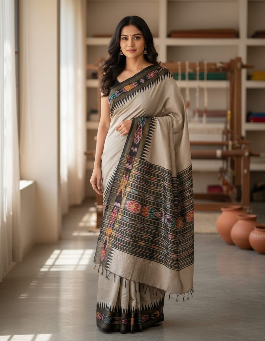 Premium Raw Silk Traditional Saree with Rich Finish